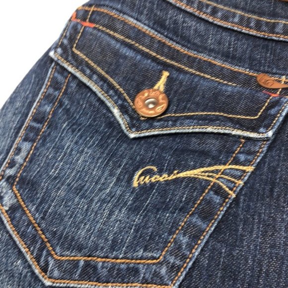 PREMIUM LUCCI STRAIGHT FLAP POCKET JEANS 0x32 LIKE NEW ❤️ - Picture 11 of 14